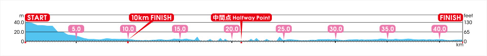 Tokyo Marathon Elevation Chart