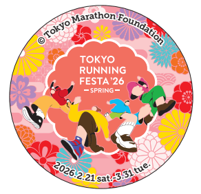 Tokyo Running Festa button badge