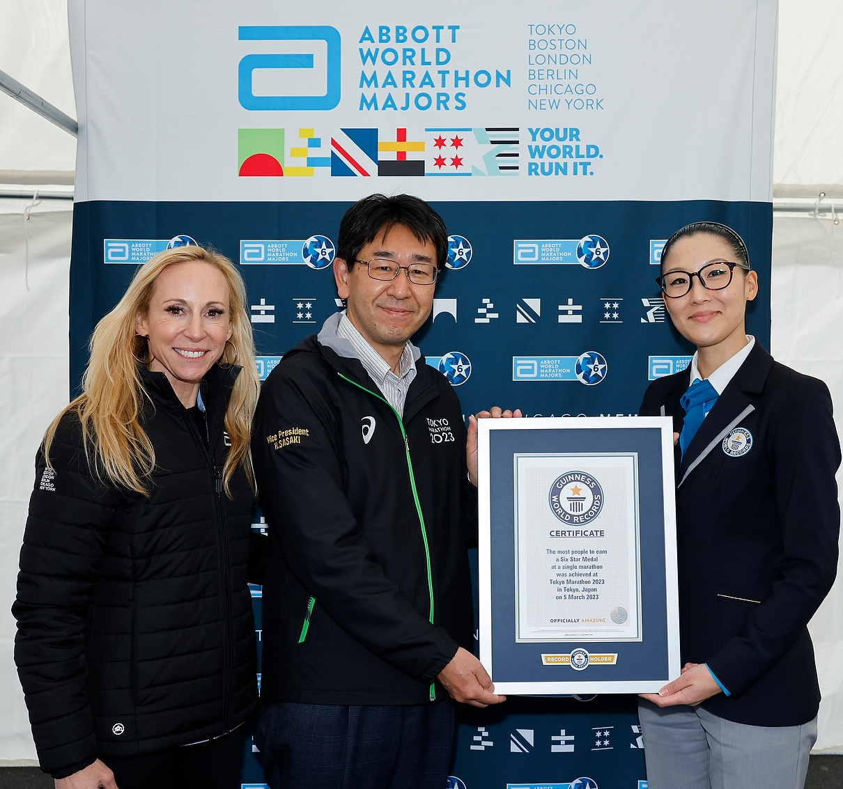 AbbottWMM Tokyo Marathon Six Star Finishers set a new GUINNESS WORLD